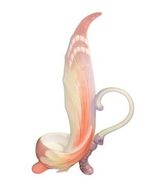 Franz ~Porcelain Seagull “Papillon” Butterfly  Candle Holder Figurine ~New W/Box